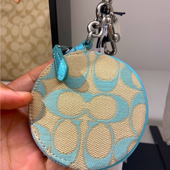 Coach Circular Coin Pouch In Signature Jacquard # CU302 - Picture 1 of 6
